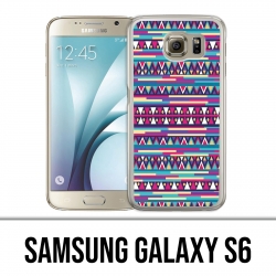 Samsung Galaxy S6 Hülle - Pink Azteque