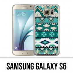 Samsung Galaxy S6 Hülle - Green Azteque