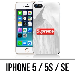 Coque iPhone 5, 5S et SE - Supreme Montagne Blanche