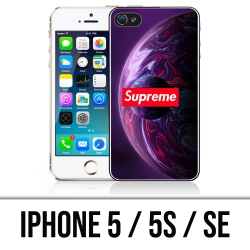 Coque iPhone 5, 5S et SE - Supreme Planete Violet