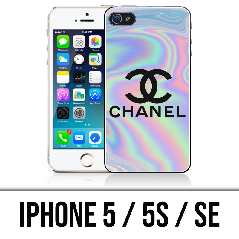 Assimilate Rejoice Norm Funda para iPhone 5, 5S y SE - Chanel Holographic