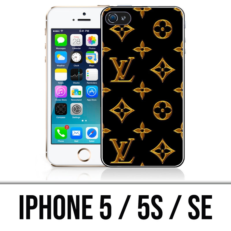 Case for iPhone 5, 5S and SE - Louis Vuitton Gold