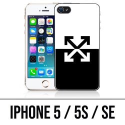 Funda para iPhone 5, 5S y SE - Logotipo blanco roto