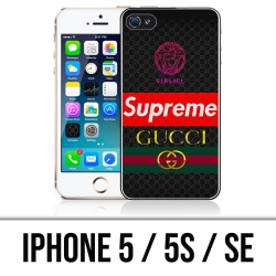 Cover iPhone 5, 5S e SE - Versace Supreme Gucci