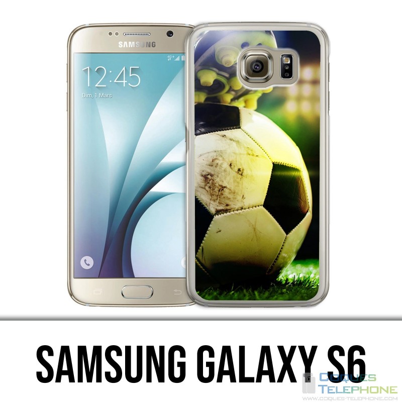 Coque Samsung Galaxy S6 - Ballon Football Pied