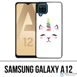 Samsung Galaxy A12 case - Gato Unicornio