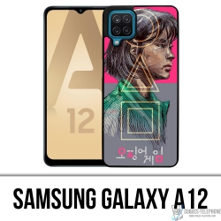 Samsung Galaxy A12 Case - Tintenfisch Game Girl Fanart