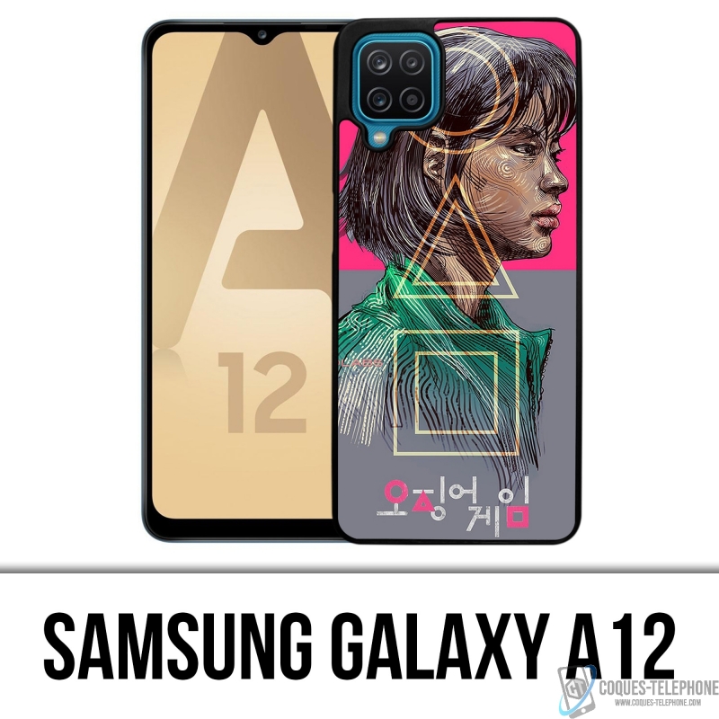 Samsung Galaxy A12 Case - Squid Game Girl Fanart