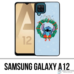 Custodia Samsung Galaxy A12 - Stitch Merry Christmas