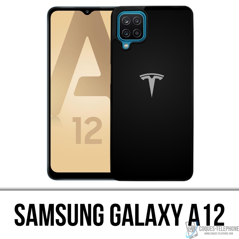 Coque Samsung Galaxy A12 - Tesla Logo