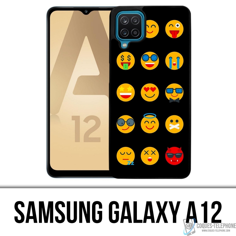 Custodia per Samsung Galaxy A12 - Emoji