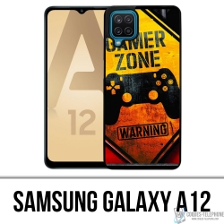 Samsung Galaxy A12 Case - Gamer Zone Warnung