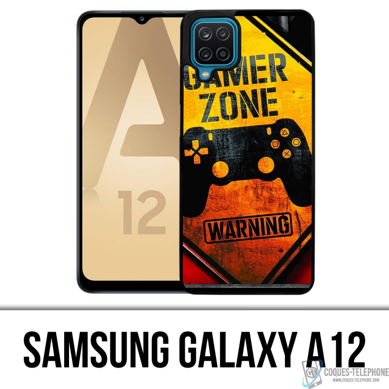 Coque Samsung Galaxy A12 - Gamer Zone Warning