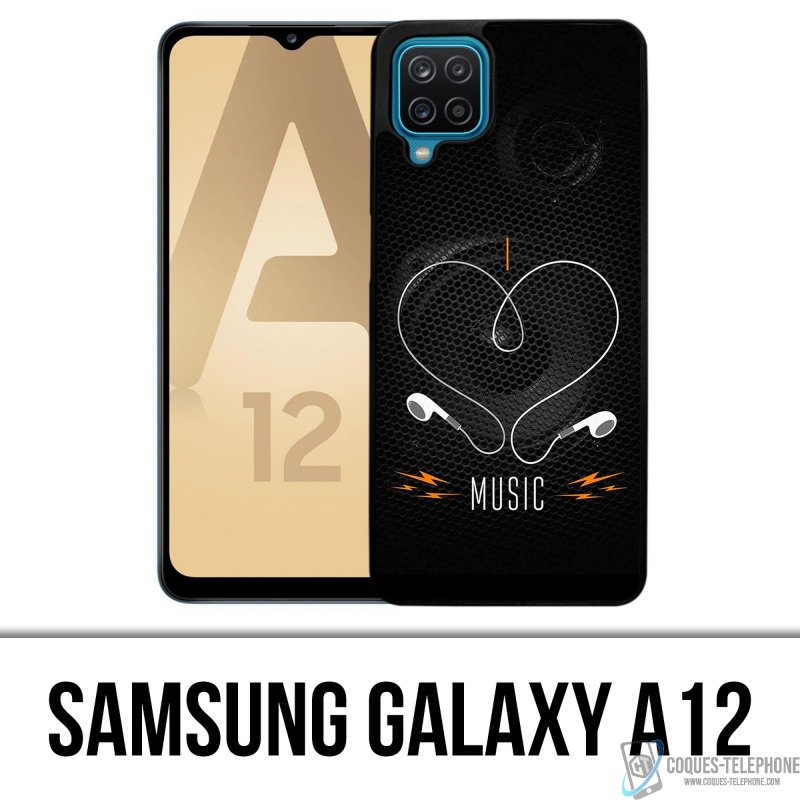 Samsung Galaxy A12 case - I Love Music