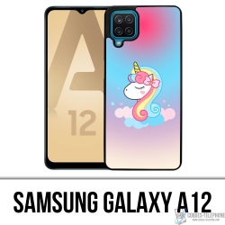 Custodia per Samsung Galaxy A12 - Unicorno nuvola