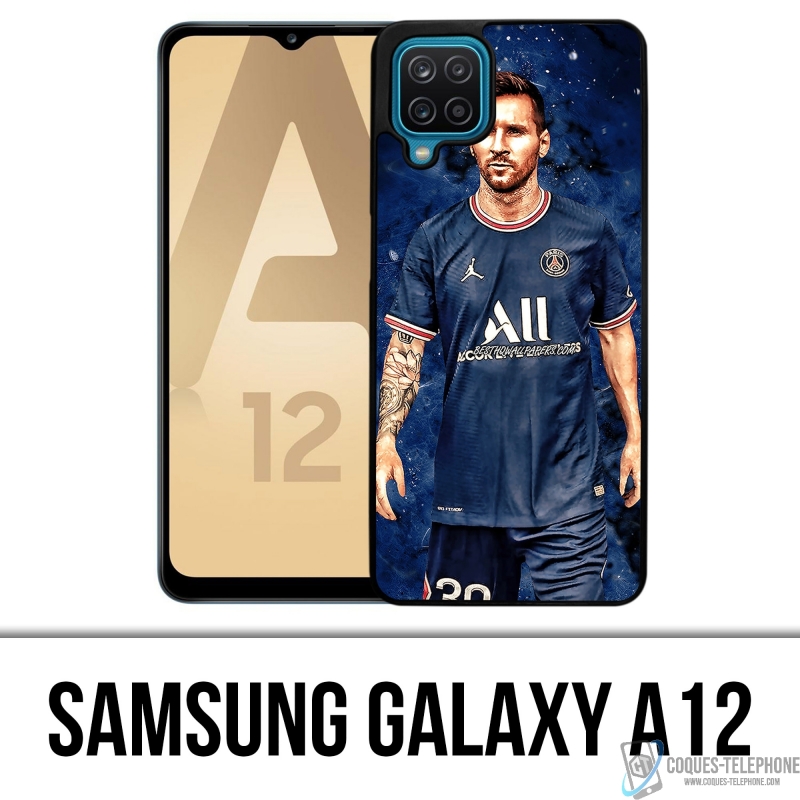 Cover Samsung Galaxy A12 - Messi PSG Paris Splash