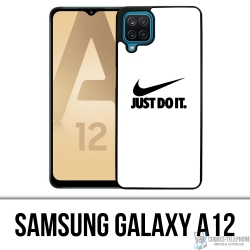 Samsung Galaxy A12 Case - Nike Just Do It White