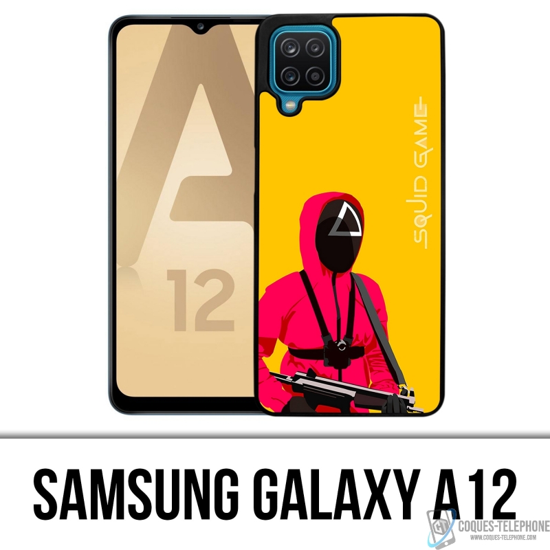 Samsung Galaxy A12 Case - Tintenfisch Spiel Soldat Cartoon