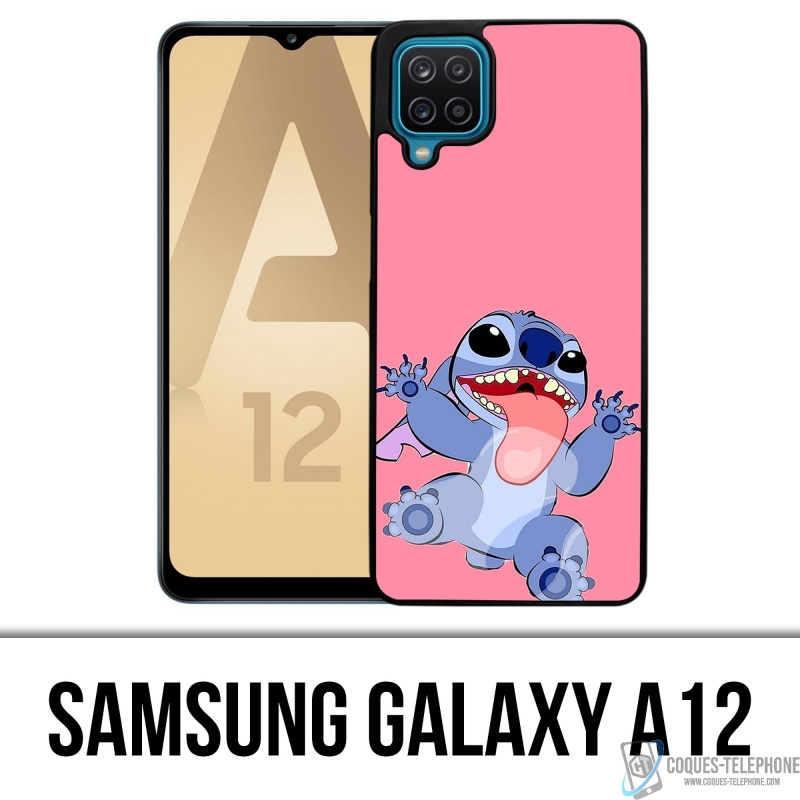 Coque Samsung Galaxy A12 - Stitch Langue