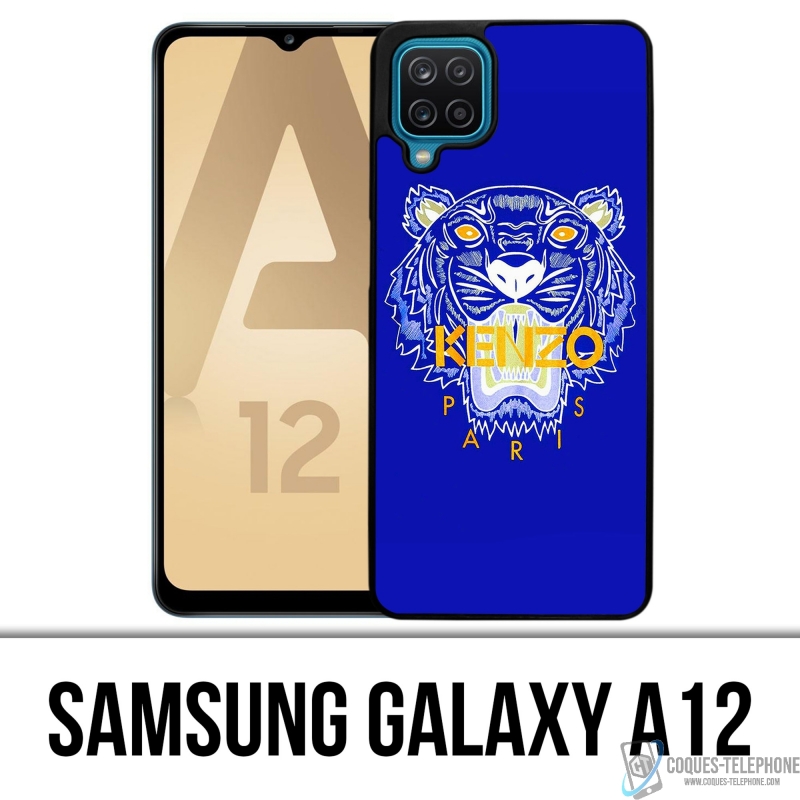 Coque Samsung Galaxy A12 - Kenzo Tigre Bleu