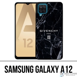 Samsung Galaxy A12 Case - Givenchy Schwarzer Marmor