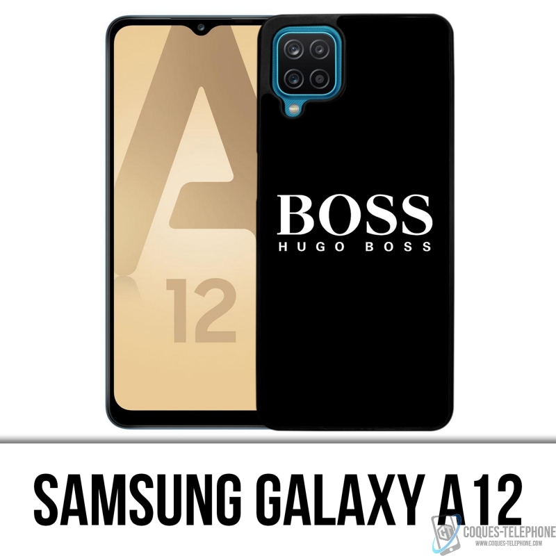 Coque Samsung Galaxy A12 - Hugo Boss Noir