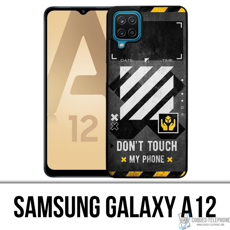 Custodia per Samsung Galaxy A12 - bianco sporco con telefono touch incluso