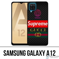 Custodia Samsung Galaxy A12 - Versace Supreme Gucci