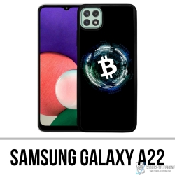 Custodia Samsung Galaxy A22 - Logo Bitcoin