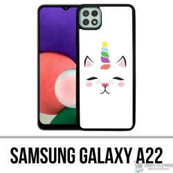 Coque Samsung Galaxy A22 - Gato Unicornio