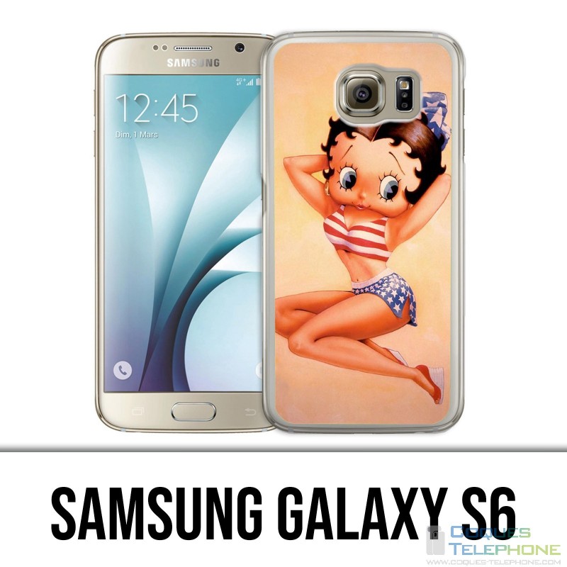 Samsung Galaxy S6 Hülle - Vintage Betty Boop