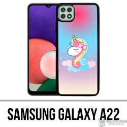 Custodia Samsung Galaxy A22 - Unicorno nuvola