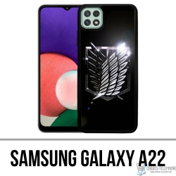 Funda Samsung Galaxy A22 - Logotipo de Attack On Titan
