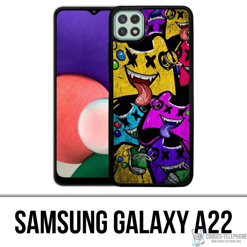 Coque Samsung Galaxy A22 - Manettes Jeux Video Monstres