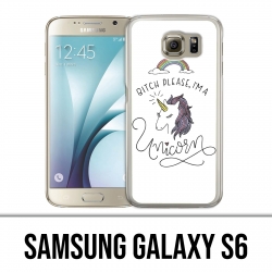 Coque Samsung Galaxy S6 - Bitch Please Unicorn Licorne