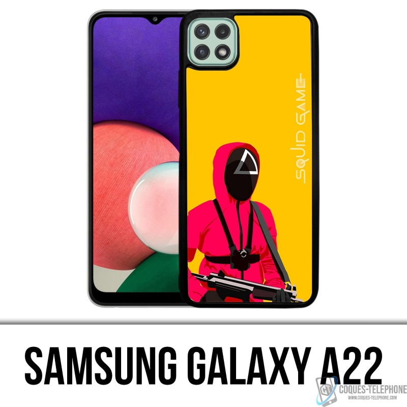 Coque Samsung Galaxy A22 - Squid Game Soldat Cartoon