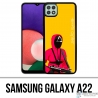 Coque Samsung Galaxy A22 - Squid Game Soldat Cartoon