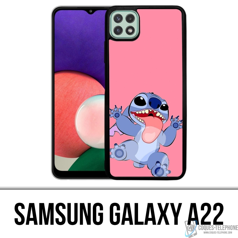 Coque Samsung Galaxy A22 - Stitch Langue