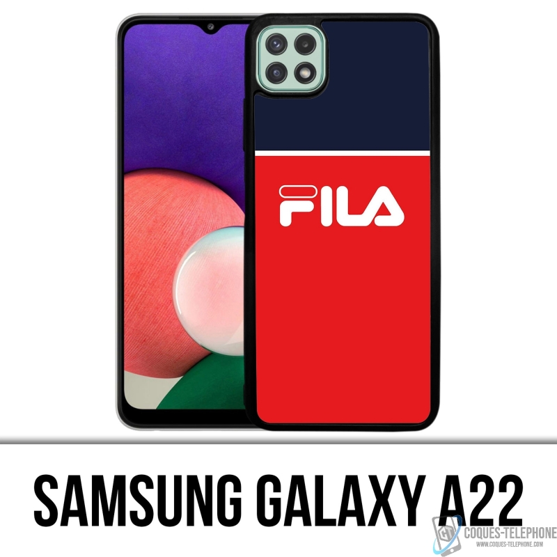Custodia per Samsung Galaxy A22 - Fila Blu Rosso