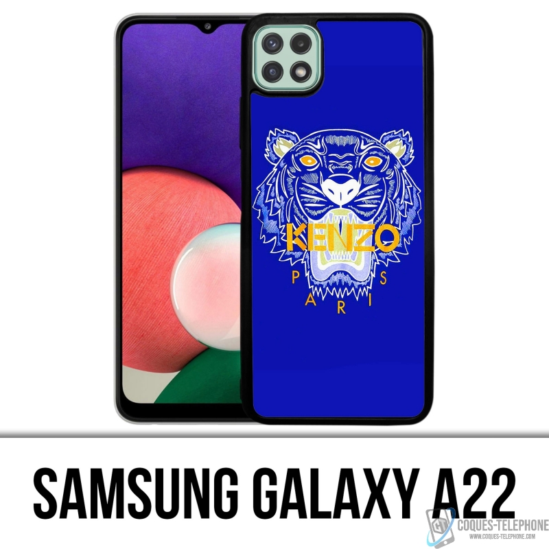 Coque Samsung Galaxy A22 - Kenzo Tigre Bleu