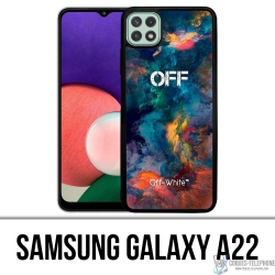 Coque Samsung Galaxy A22 - Off White Color Cloud