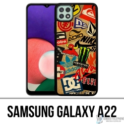 Samsung Galaxy A22 Case - Vintage Skate Logo