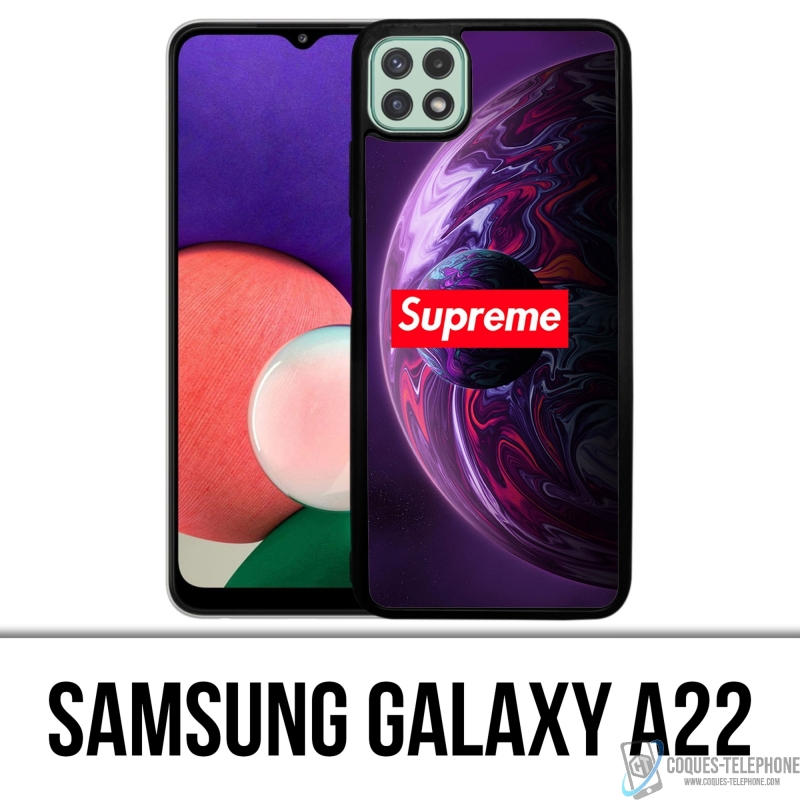 Samsung Galaxy A22 Case - Supreme Planet Lila