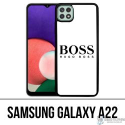 Coque Samsung Galaxy A22 - Hugo Boss Blanc