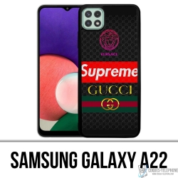 Cover Samsung Galaxy A22 - Versace Supreme Gucci