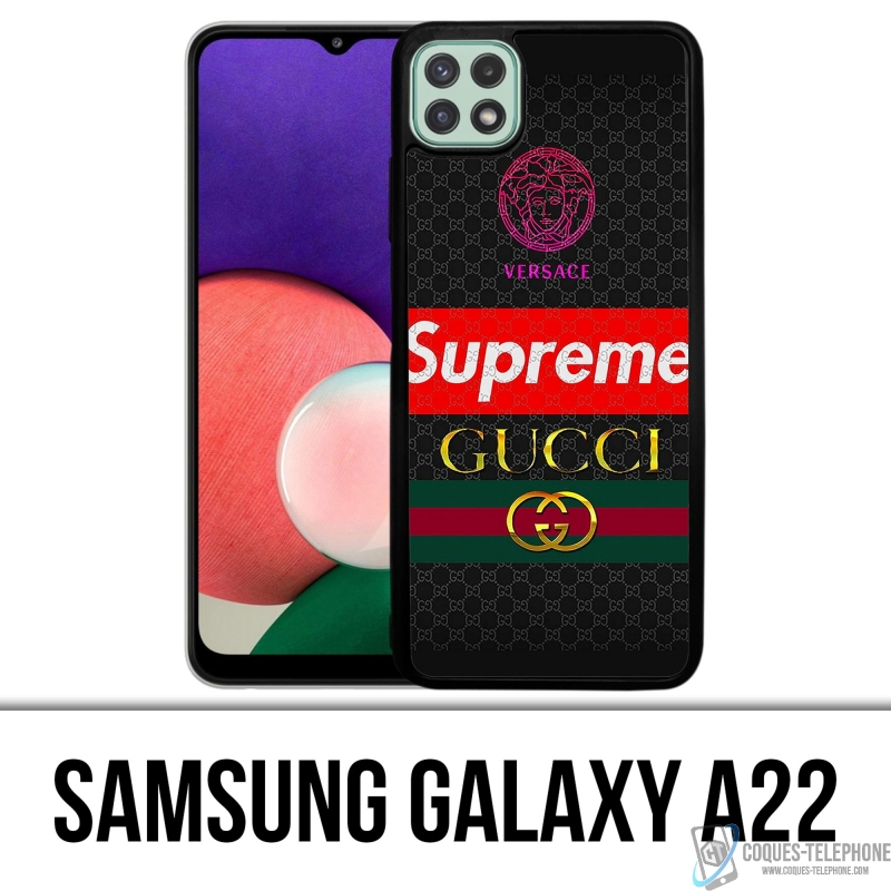 Coque Samsung Galaxy A22 - Versace Supreme Gucci