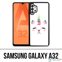 Coque Samsung Galaxy A32 - Gato Unicornio