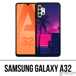 Custodia per Samsung Galaxy A32 - Viola Miami Beach