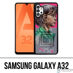 Samsung Galaxy A32 Case - Tintenfisch Game Girl Fanart