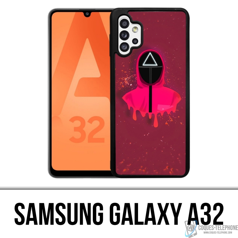 Coque Samsung Galaxy A32 - Squid Game Soldat Splash